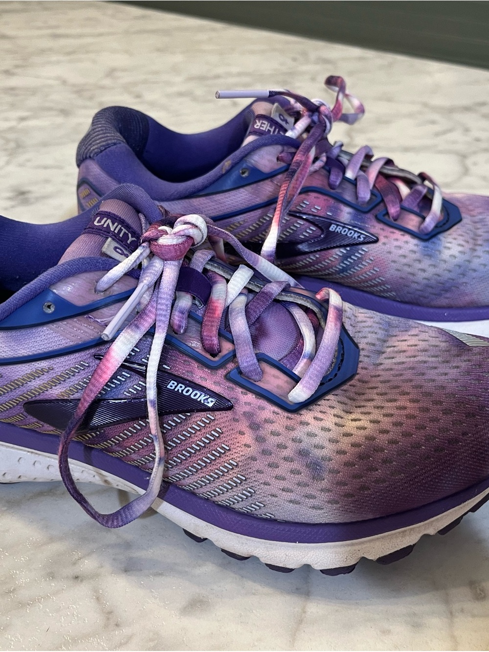 Brooks Ghost Women’s Purple and Pink Athletic Running Shoes